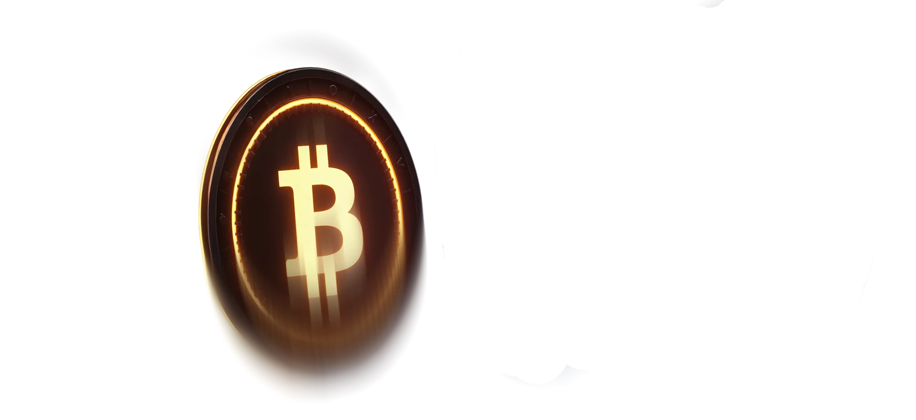 Bitcoin coin representing crypto withdrawals at Here2Win Casino